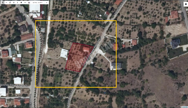 AFYON ÜÇOK EMLAKTAN ERKMEN DE KİRALIK 904M² BAHÇE
