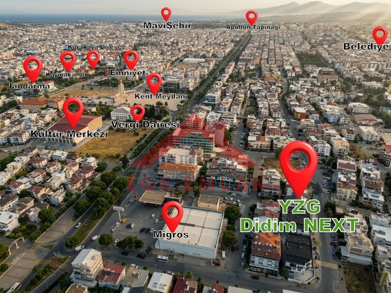 Didim Merkezde Satılık Ticari İmarlı Sıfır İş Yeri | Ege Emlak