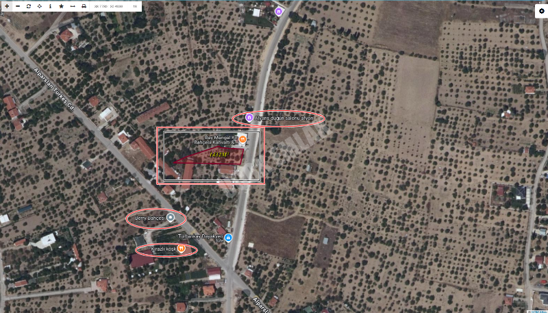 * AFYON ÜÇOK EMLAKTAN ÇAKIR MAH KİRALIK 1.432M² HOBİ BAHÇESİ *