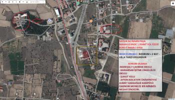 AFYON ÜÇOK EMLAKTAN ALİ İHSAN PAŞA MAH 1.954M² SATILIK İMARLI YOL ÜZERİ KÖŞE KONUM ARSA