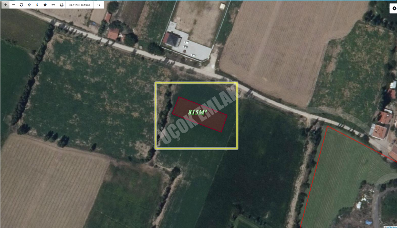 AFYON ÜÇOK EMLAKTAN ALİ İHSAN PAŞA MAH 815M² SATILIK ARSA 