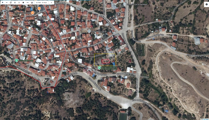 AFYON ÜÇOK EMLAKTAN ERKMEN CUMHURİYET MAH 368M² SATILIK ARSA 