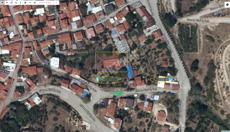 AFYON ÜÇOK EMLAKTAN ERKMEN CUMHURİYET MAH 368M² SATILIK ARSA 