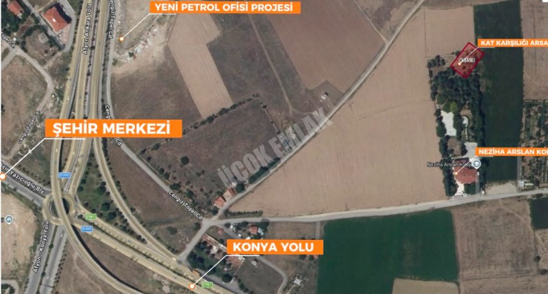 AFYON ÜÇOK EMLAKTAN ALİ İHSAN PAŞA MAH 1.000M² KAT KARŞILIĞI ARSA 