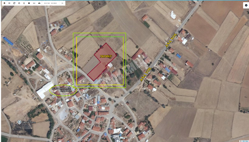 AFYON ÜÇOK EMLAKTAN İHSANİYE GAZLIGÖL BELCE MEVKİNDE 3839M² SATILIK TARLA 