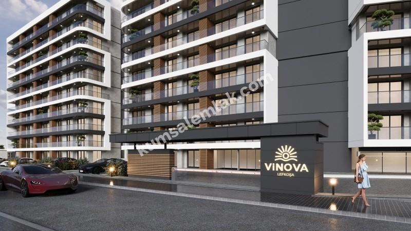 Minareliköyde ( Vinova Lefkoşa Projesi) Satılık Daireler Temmuz 2029 Teslim