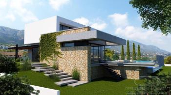 Kıbrıs Girne Bellapais Bölgesinde Özel Tasarım Satılık Lüks 4+2 Villa