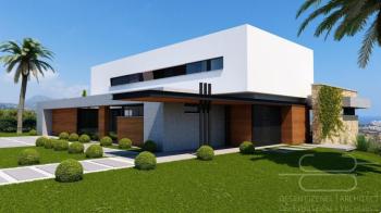 Kıbrıs Girne Bellapais Bölgesinde Özel Tasarım Satılık Lüks 4+2 Villa