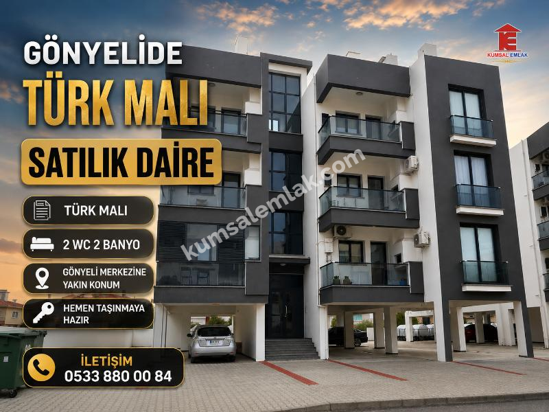 GÖNYELİ'DE TÜRK MALI 2+1 EŞYALI SATILIK DAİRE 