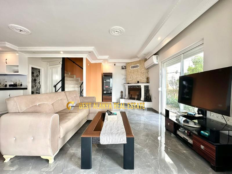 ALANYA BEKTAŞ MAHALLESİ SATILIK FULL EŞYALI 3+1 MÜSTAKİL VİLLA DENİZ MANZARALI