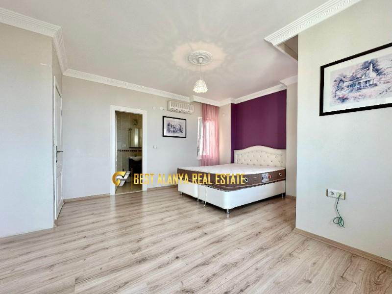 ALANYA BEKTAŞ MAHALLESİ SATILIK FULL EŞYALI 3+1 MÜSTAKİL VİLLA DENİZ MANZARALI