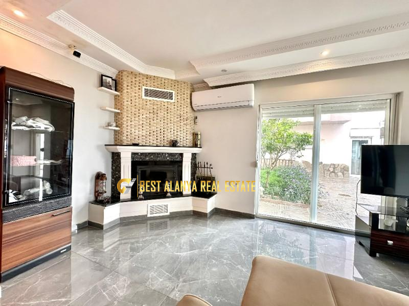 ALANYA BEKTAŞ MAHALLESİ SATILIK FULL EŞYALI 3+1 MÜSTAKİL VİLLA DENİZ MANZARALI