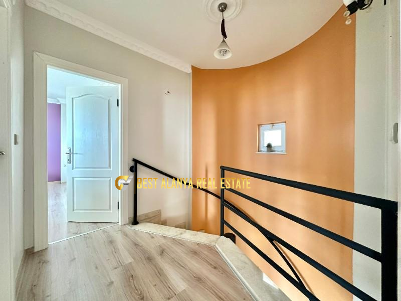 ALANYA BEKTAŞ MAHALLESİ SATILIK FULL EŞYALI 3+1 MÜSTAKİL VİLLA DENİZ MANZARALI