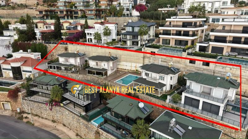 ALANYA BEKTAŞ MAHALLESİ SATILIK FULL EŞYALI 3+1 MÜSTAKİL VİLLA DENİZ MANZARALI