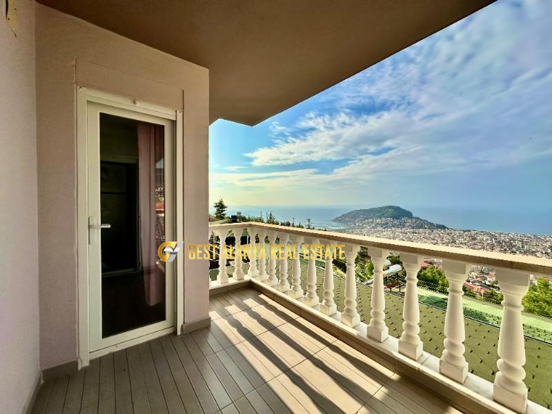 ALANYA BEKTAŞ MAHALLESİ SATILIK FULL EŞYALI 3+1 MÜSTAKİL VİLLA DENİZ MANZARALI