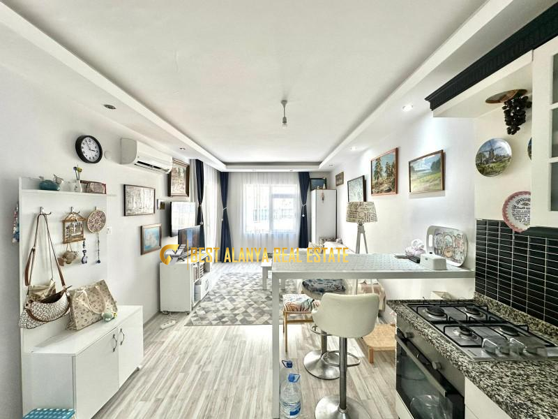 ALANYA OBAGÖL SATILIK FULL EŞYALI 1+1 DAİRE DENİZE 150 METRE