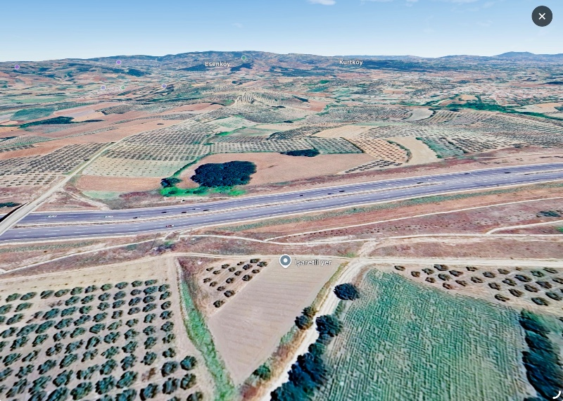 DijitalEmlak’tan Nilüfer Konaklıda Yola cephe Satılık 1.776 m2 Kıymetli Arazi