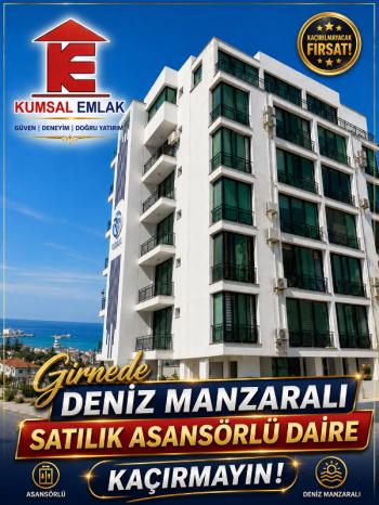 GİRNE MERKEZ'DE SATILIK DAİRE