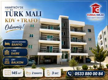 HAMİTKÖY'DE 3+1 TÜRK MALI SATILIK DAİRE