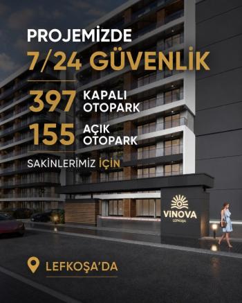 Minareliköyde ( Vinova Lefkoşa Projesi) Satılık Daireler Temmuz 2029 Teslim