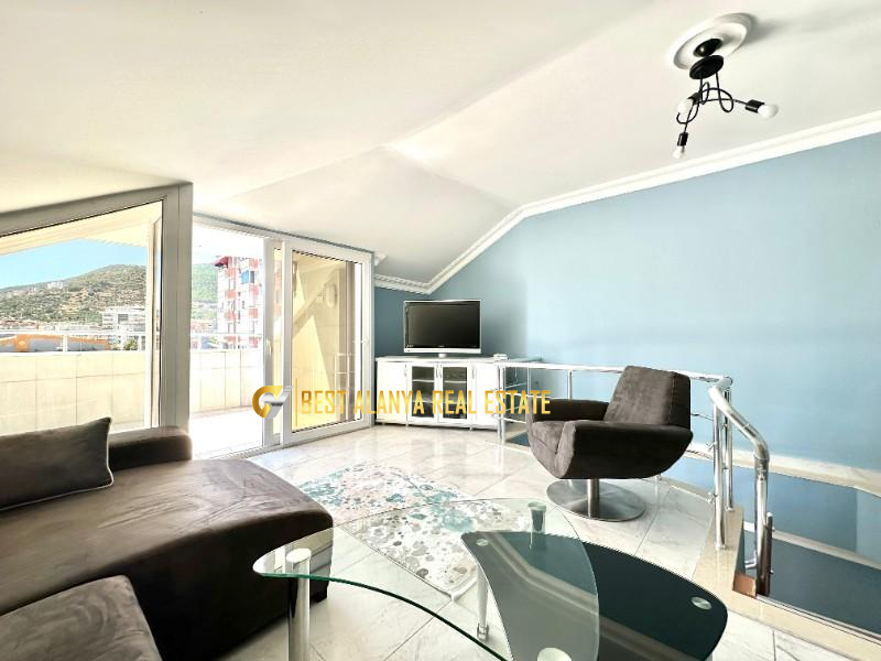 ALANYA SATILIK KALE MANZARALI EŞYALI 2+1 DUBLEKS DAİRE METO RESIDENCE ANTALYA TÜRKİYE