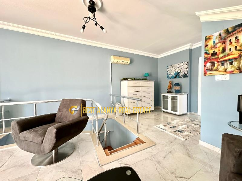 ALANYA SATILIK KALE MANZARALI EŞYALI 2+1 DUBLEKS DAİRE METO RESIDENCE ANTALYA TÜRKİYE