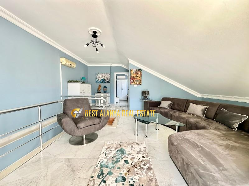ALANYA SATILIK KALE MANZARALI EŞYALI 2+1 DUBLEKS DAİRE METO RESIDENCE ANTALYA TÜRKİYE