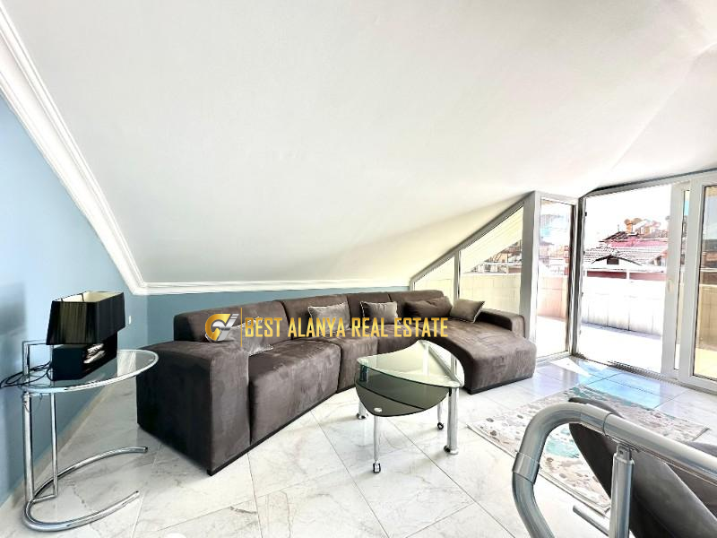 ALANYA SATILIK KALE MANZARALI EŞYALI 2+1 DUBLEKS DAİRE METO RESIDENCE ANTALYA TÜRKİYE