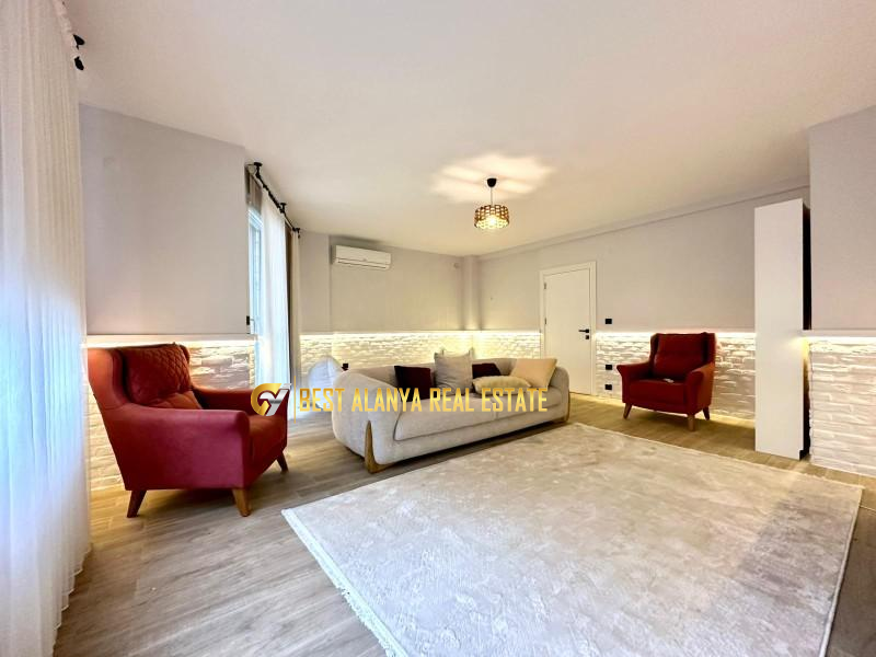 KESTEL SATILIK LÜKS EŞYALI 4+1 BAHÇE DUBLEKS DAİRE ALANYA ANTALYA TÜRKİYE