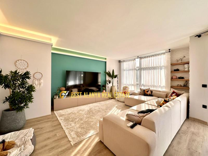 KESTEL SATILIK LÜKS EŞYALI 4+1 BAHÇE DUBLEKS DAİRE ALANYA ANTALYA TÜRKİYE