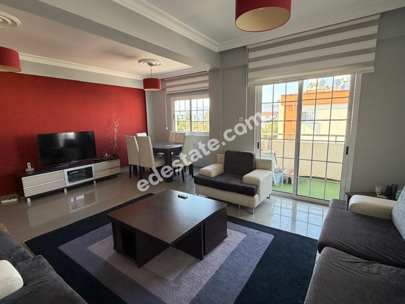 Lefkoşa Küçük Kaymaklı'da Full Eşyalı Kiralık 3+1 Daire