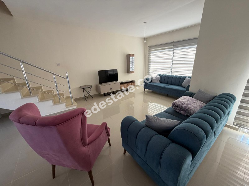 Lefkoşa Minareliköy'de Erülkü Karşısı Full Eşyalı Kiralık 3+1 Villa