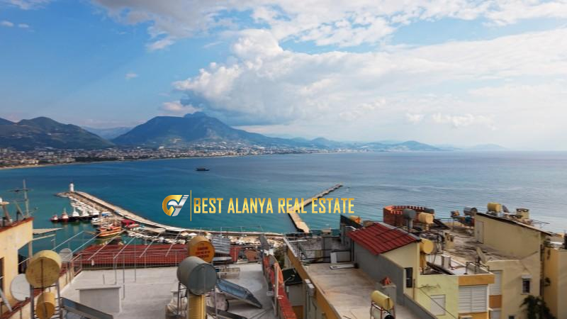 ALANYA KALE BÖLGESİ SATILIK PANORAMİK DENİZ MANZARALI 888 M² ÖZEL ARSA ANTALYA TÜRKİYE