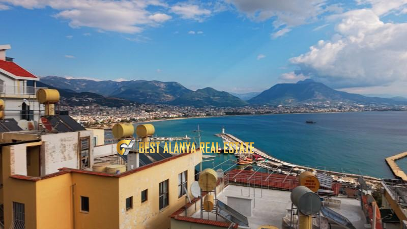 ALANYA KALE BÖLGESİ SATILIK PANORAMİK DENİZ MANZARALI 888 M² ÖZEL ARSA ANTALYA TÜRKİYE