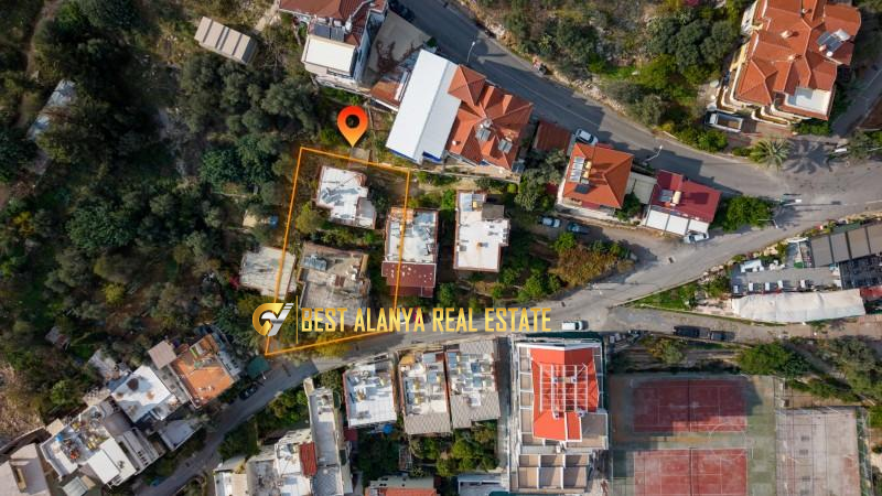 ALANYA KALE BÖLGESİ SATILIK PANORAMİK DENİZ MANZARALI 888 M² ÖZEL ARSA ANTALYA TÜRKİYE