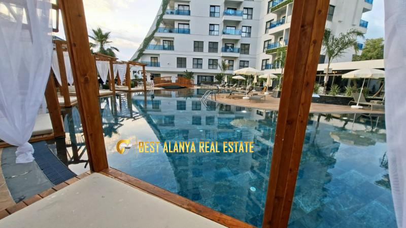 GREEN OCEAN RESIDENCE KISA DÖNEM KİRALIK FULL EŞYALI 1+1 DAİRE MAHMUTLAR ALANYA ANTALYA TÜRKİYE