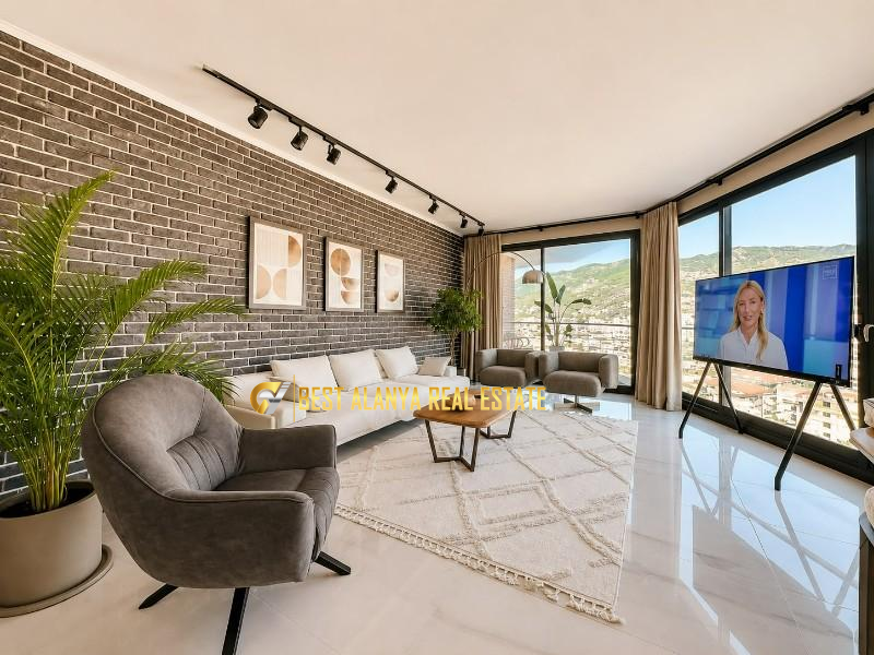 ALANYA KALE YAMACINDA SATILIK EŞYALI 3+1 PENTHOUSE ALANYA ANTALYA TÜRKİYE