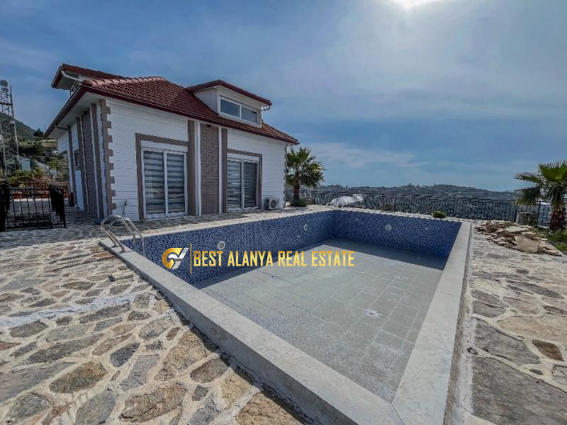 ALANYA GAZİPAŞA'DA SATILIK 1 DÖNÜM ARSA İÇERİSİNDE 2 ADET HAVUZLU MÜSTAKİL 2+1 VİLLA