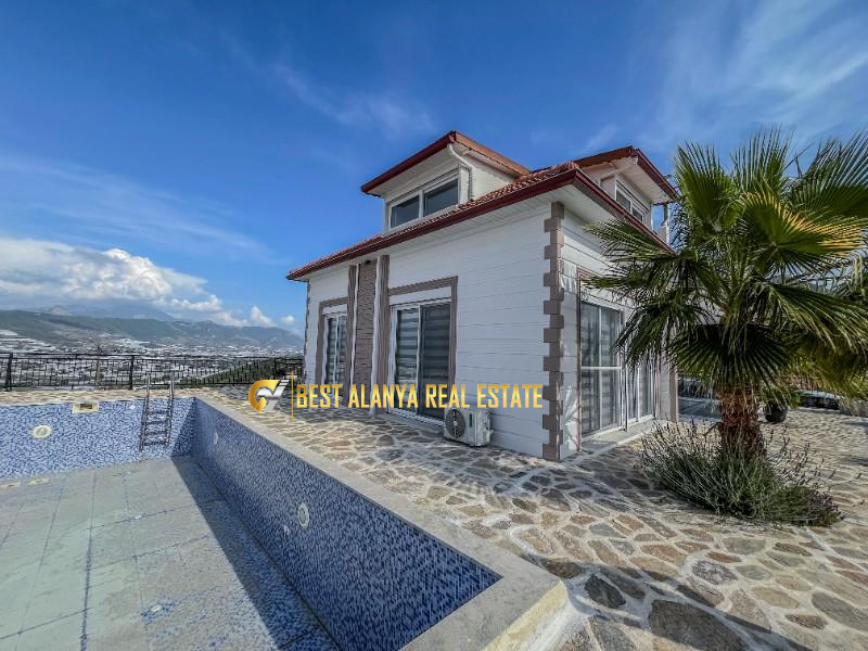 ALANYA GAZİPAŞA'DA SATILIK 1 DÖNÜM ARSA İÇERİSİNDE 2 ADET HAVUZLU MÜSTAKİL 2+1 VİLLA