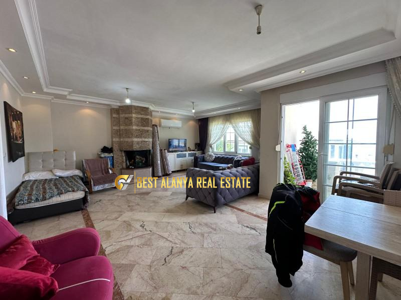 ALANYA BEKTAŞ'TA SATILIK DENİZ MANZARALI GENİŞ 3+1 AMERİKAN MUTFAK DAİRE