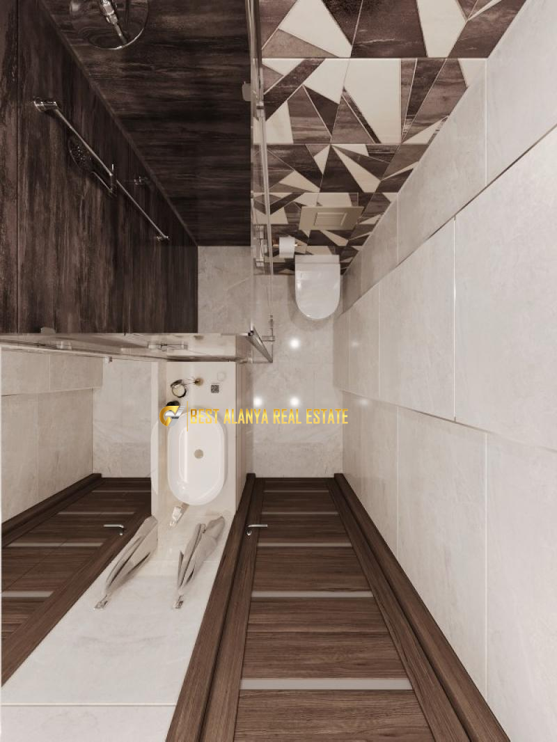 ALANYA CİKCİLLİ'DE SATILIK SIFIR 1+1 AMERİKAN MUTFAK DAİRE