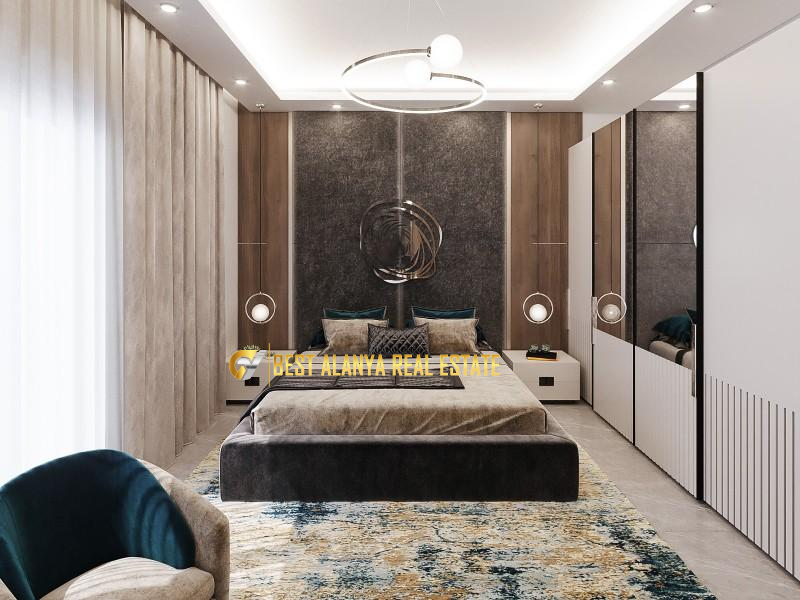ALANYA CİKCİLLİ'DE SATILIK SIFIR 1+1 AMERİKAN MUTFAK DAİRE