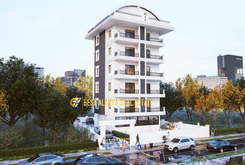 ALANYA CİKCİLLİ'DE SATILIK SIFIR 1+1 AMERİKAN MUTFAK DAİRE