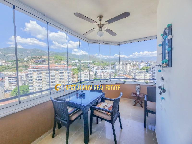 ALANYA CİKCİLLİ'DE SATILIK EŞYALI 2+1 AMERİKAN MUTFAK KALE VE ŞEHİR MANZARALI DAİRE