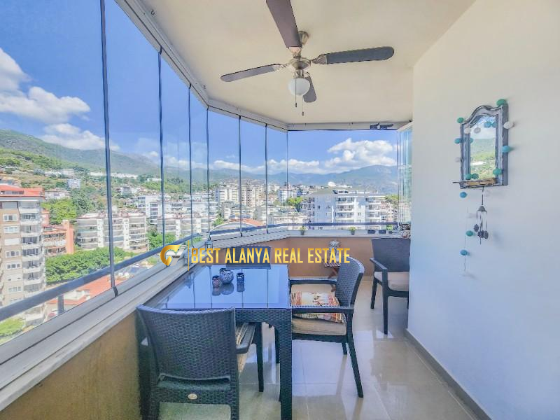 ALANYA CİKCİLLİ'DE SATILIK EŞYALI 2+1 AMERİKAN MUTFAK KALE VE ŞEHİR MANZARALI DAİRE