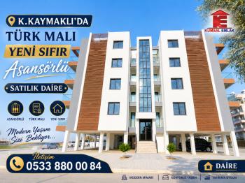 KÜÇÜK KAYMAKLI 'DA YENİ SIFIR TÜRK MALI DAİRE