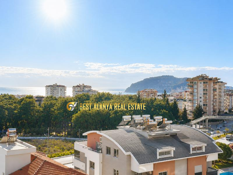 CİKCİLLİ EMİN DERE APARTMANI SATILIK DENİZ VE KALE MANZARALI 3+1 AYRI MUTFAK DAİRE ALANYA ANTALYA TÜRKİYE