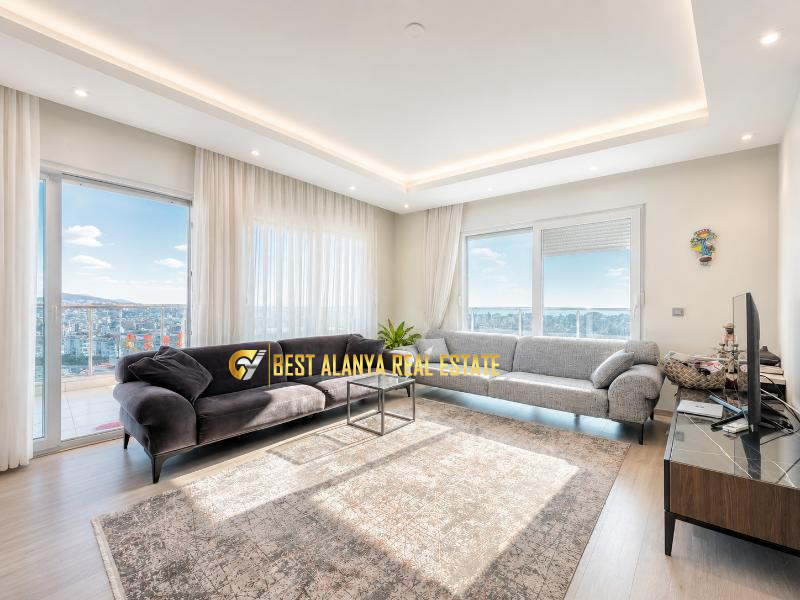 CİKCİLLİ EMİN DERE APARTMANI SATILIK DENİZ VE KALE MANZARALI 3+1 AYRI MUTFAK DAİRE ALANYA ANTALYA TÜRKİYE