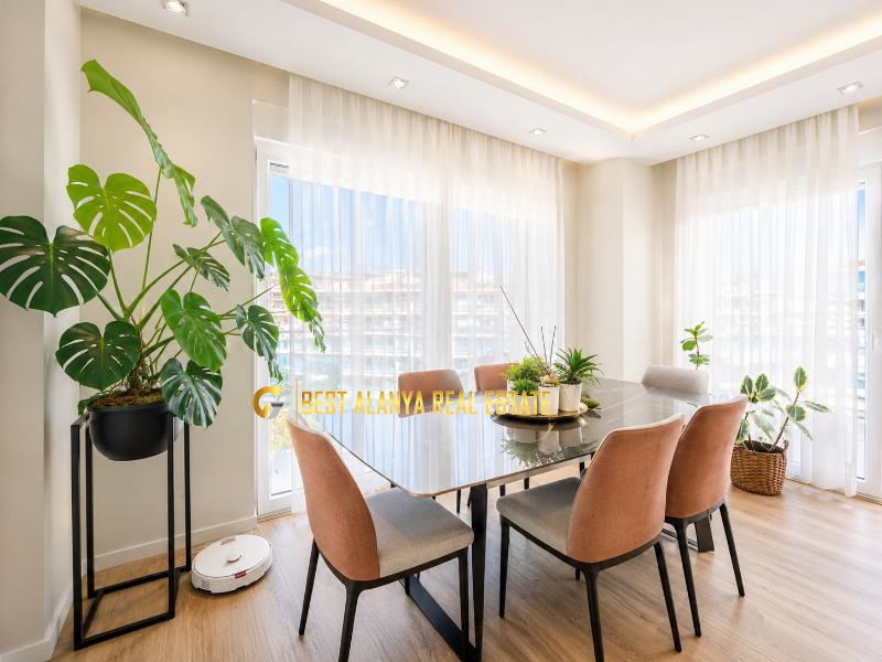 CİKCİLLİ EMİN DERE APARTMANI SATILIK DENİZ VE KALE MANZARALI 3+1 AYRI MUTFAK DAİRE ALANYA ANTALYA TÜRKİYE