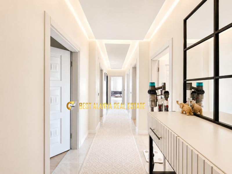 CİKCİLLİ EMİN DERE APARTMANI SATILIK DENİZ VE KALE MANZARALI 3+1 AYRI MUTFAK DAİRE ALANYA ANTALYA TÜRKİYE